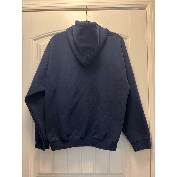 Gildan Men's Penn State Lions Long Sleeve Pullover Hooded Sweatshirt Size L Blue - Picture 2 of 3